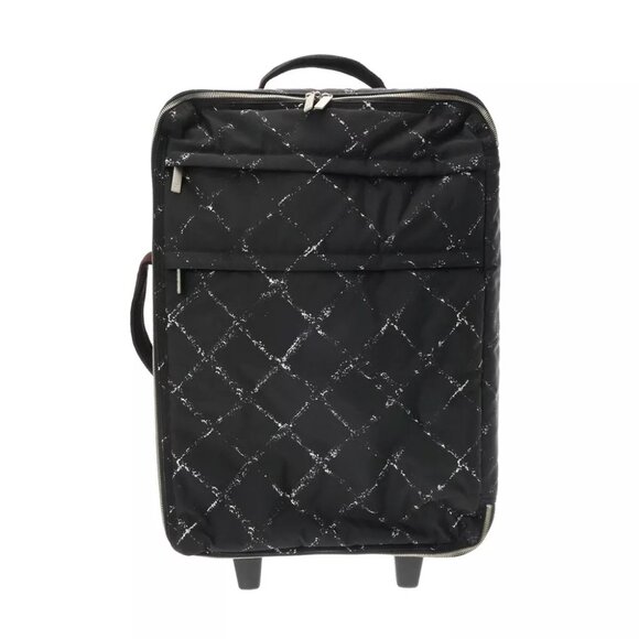 CHANEL Old Travel Line Suitcase Black/Noir bag - Picture 1 of 12